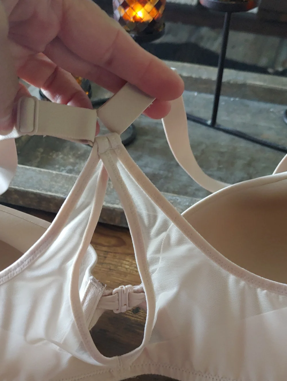 NWOT Maidenform. 38D Beige Front Closure Gorgeous Racerback Padded Underwire Bra - Picture 6 of 9